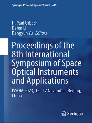 cover image of Proceedings of the 8th International Symposium of Space Optical Instruments and Applications